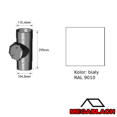 GAMRAT PVC Rewizja 110mm - BIEL
